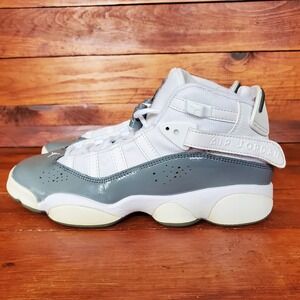 Nike Air Jordan 6 Rings Boys 5.5Y Cool Grey White 2023 Basketball‎ 323419-121